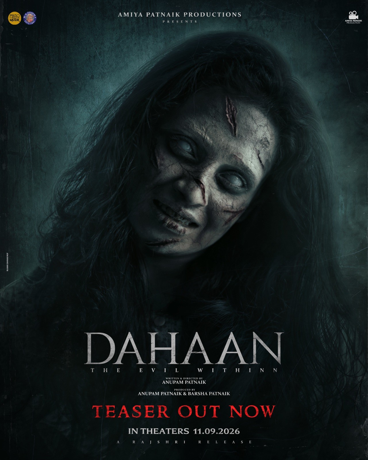 Official poster for DAHAAN — The Evil Withinn. In theatres 11.09.2026.