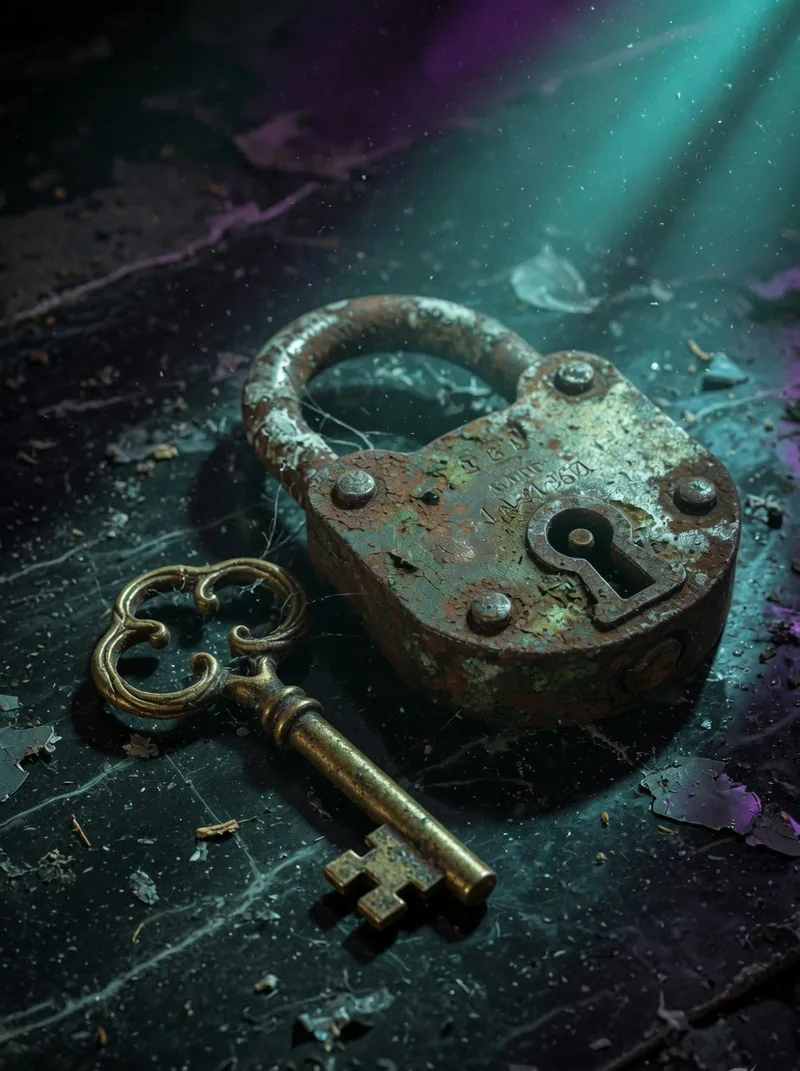 The lock and key kept with the box.